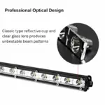 Тънка LED светлинна греда 6D – единична оптична леща, 20 инча 54W Off-Road - Image 3
