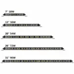 Тънка LED светлинна греда 6D – единична оптична леща, 20 инча 54W Off-Road - Image 2