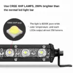 Тънка LED светлинна греда 6D – единична оптична леща, 20 инча 54W Off-Road - Image 4