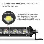 Тънка LED светлинна греда 6D – единична оптична леща, 32 инча 90W Off-Road - Image 3