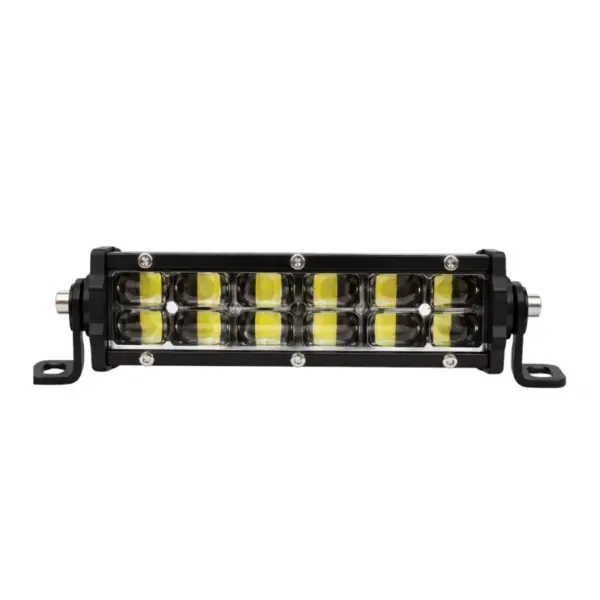 6D Slim LED светлинна лента 5.5″ 36W – Двойни лещи, Тънък профил