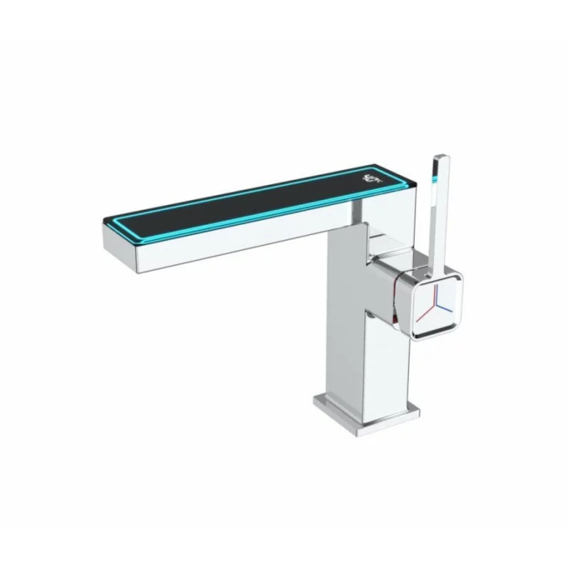 baterie-sanitara-moderna-display-led-pentru-temperatura-montare-pe-un-singur-orificiusilver-5763__w800_h800_c Модерен санитарен смесител с LED дисплей за температурата, монтаж на един отвор - Image 1