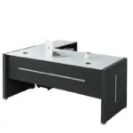 Мениджърски офис с изтъкана стъклена плоча - размери H750D800W1800 мм