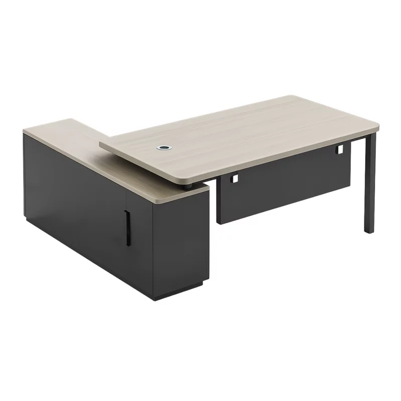 birou-managerial-cu-picior-metalic-si-corp-lateral-depozitare-w1600d800h750-mm-447__w800_h800_c Мениджърско бюро Valence със страничен модул за съхранение W1600×D800×H750 mm - Image 1