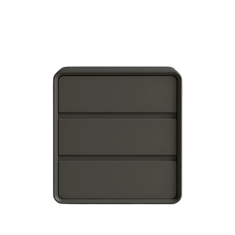 comoda-din-mdf-si-piele-pu-3-sertare-55x40x61-cm-darkgray-3877__w800_h800_c Скрин от MDF и PU кожа – 3 чекмеджета, 55x40x61 см - Тъмносив - Image 1