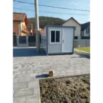Сгъваем контейнер антрацит сив – термопан прозорец 5800 x 2500 x 2450 (Д x Ш x В мм) - Image 2