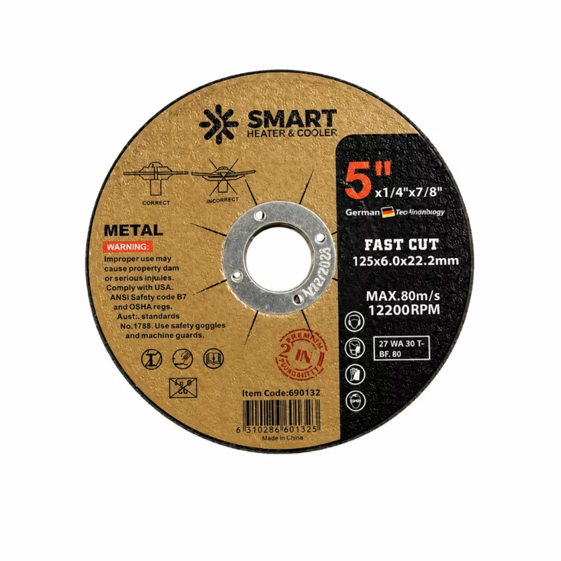 disc-taiere-inox-si-metal-t27-125mm-x-60mm-x-2223mm-disc-concav-3900__w800_h800_c Режещ диск за неръждаема стомана и метал T27, 125mm x 6.0mm x 22.23mm – вдлъбнат диск - Image 1
