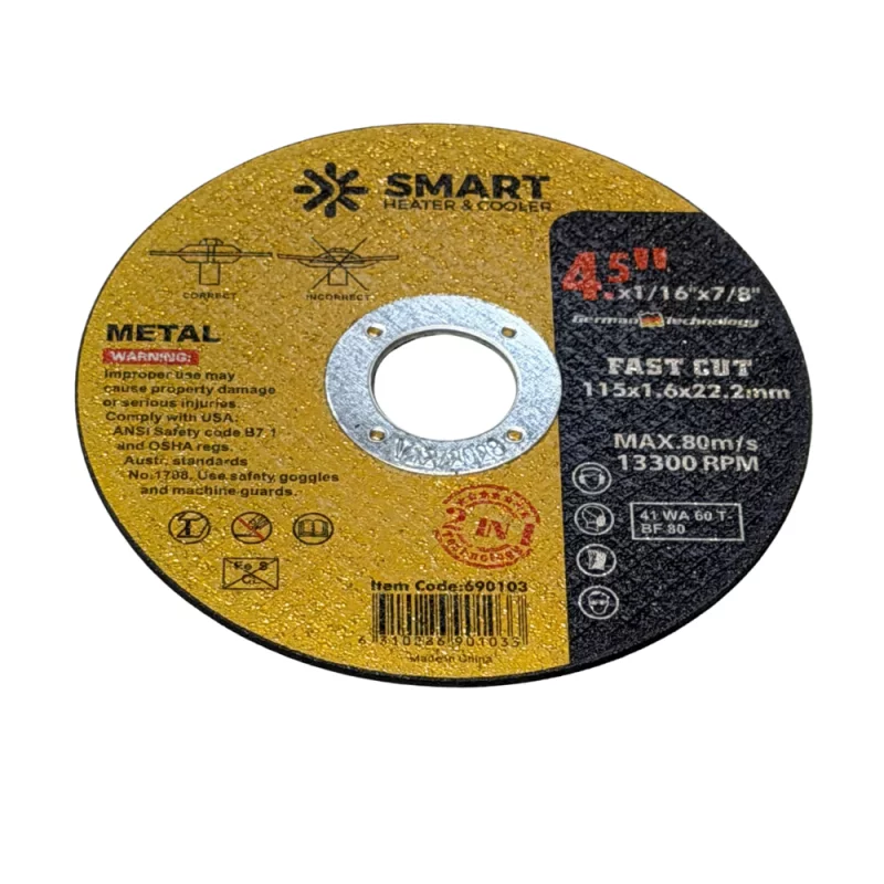 disc-taiere-inox-si-metal-t41-115mm-x-16mm-x-2223mm-disc-plat-698__w800_h800_c Диск за рязане на неръждаема стомана и метал T41, 115mm x 1.6mm x 22.23mm – плосък диск - Image 1