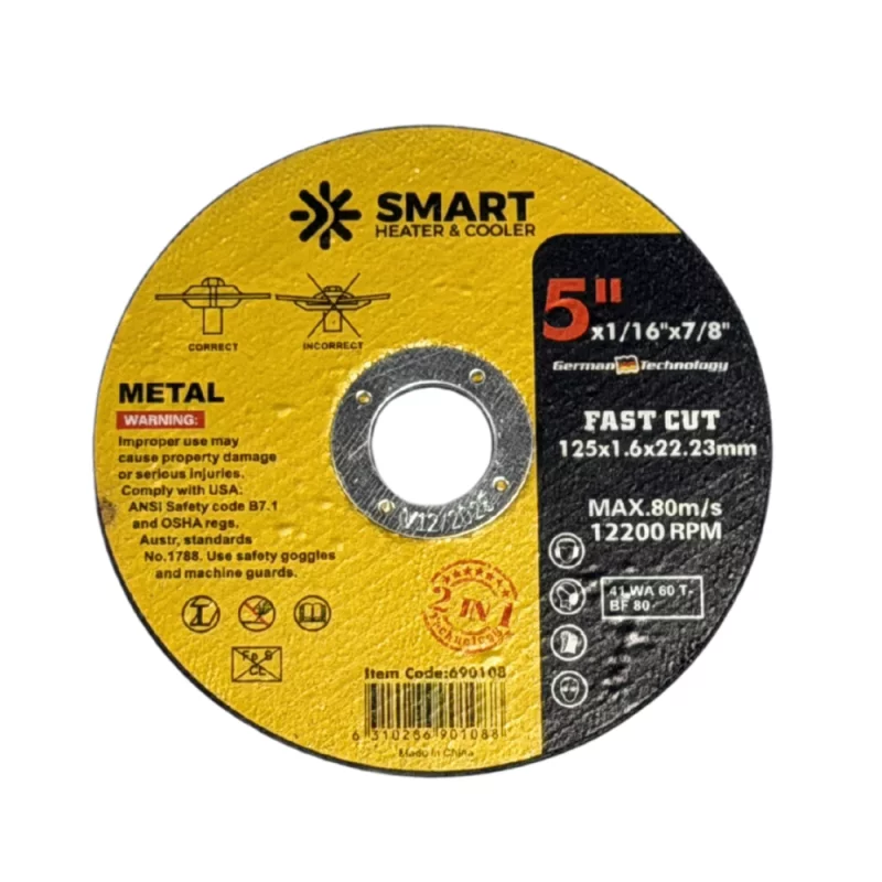 disc-taiere-inox-si-metal-t41-125mm-x-16mm-x-2223mm-disc-plat-7354__w800_h800_c Диск за рязане на неръждаема стомана и метал T41, 125mm x 1.6mm x 22.23mm – плосък диск - Image 1