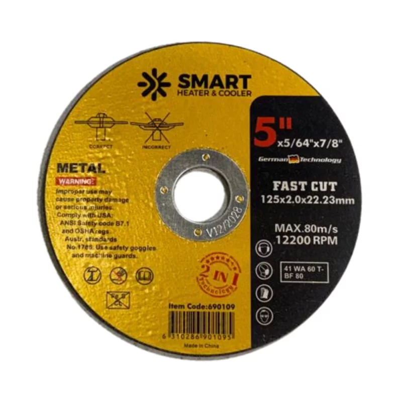 disc-taiere-inox-si-metal-t41-125mm-x-20mm-x-2223mm-disc-plat-3610__w800_h800_c Диск за рязане на неръждаема стомана и метал T41, 125mm x 2.0mm x 22.23mm – плосък диск - Image 1