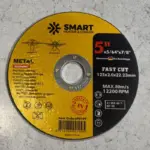 Диск за рязане на неръждаема стомана и метал T41, 125mm x 2.0mm x 22.23mm – плосък диск - Image 3