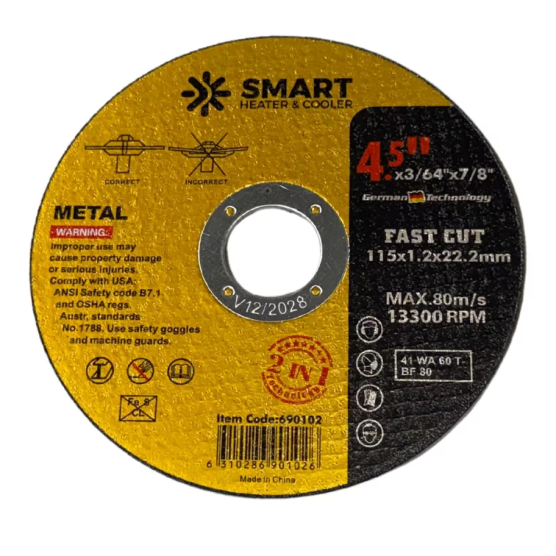 disc-taiere-inox-si-metal-t41115mm-x-12mm-x-2223mm-disc-plat-4407__w800_h800_c Диск за рязане на неръждаема стомана и метал T41, 115mm x 1.2mm x 22.23mm – плосък диск - Image 1