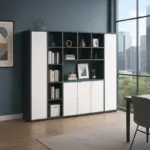 Шкаф с шест врати от меламинов ПДЧ – W2400D400H2000 - Image 3