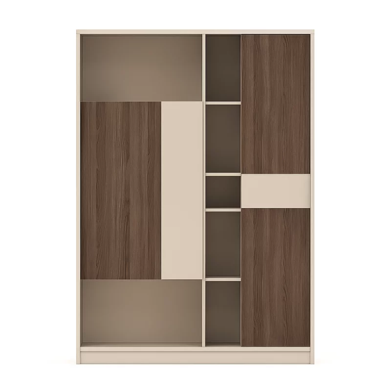 dulap-modern-cu-patru-usi-din-pal-melaminat-w1600d400h2000-1336__w800_h800_c Модерен четирикрилен шкаф от ламинирано ПДЧ – Ш1600Д400В2000 - Image 1