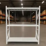 Допълнителен рафт за професионален стелаж 200KG БЯЛ - Image 3