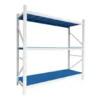 Допълнителен рафт за професионален стелаж 200KG WHITE&BLUE - Image 3