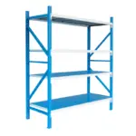 Допълнителен рафт за професионален стелаж 200KG WHITE&BLUE - Image 4