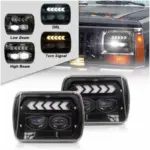 Фар F.TYP 11-OFF ROAD: 7"/45W / 5X7 (инча)/12V-24V/2700LM/ IP 67 Водоустойчив, Динамична сигнализация - Image 2