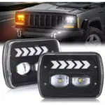 Фар F.TYP 11-OFF ROAD: 7"/45W / 5X7 (инча)/12V-24V/2700LM/ IP 67 Водоустойчив, Динамична сигнализация