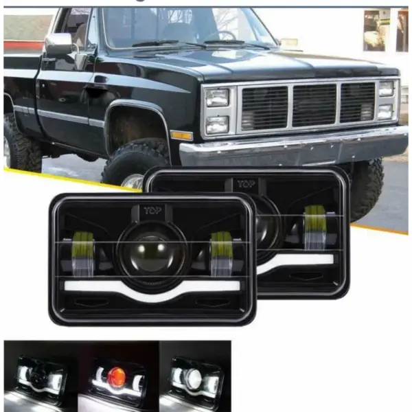 Фар F.TIP 15-OFF ROAD: 7"/45W / 5X7 (инча)/12V-24V/30.000LM/ IP 68 Водоустойчив