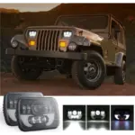 Фар F.TIP 16-OFF ROAD: 7"/90W / 5X7 (инча)/12V-24V/30.000LM/ IP 68 Водоустойчив
