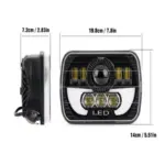 Фар F.TIP 16-OFF ROAD: 7"/90W / 5X7 (инча)/12V-24V/30.000LM/ IP 68 Водоустойчив - Image 7