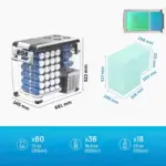 Автомобилен хладилник с компресор, интелигентен охладител CF55, 12/24V, с LCD дисплей и Bluetooth - Image 2