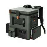 Преносим хладилник тип раница 16 L - 37 x 29 x 41 см, тъмнозелен
