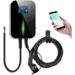 Трифазна EV зарядна станция 32A, 22 kW – Версия с Bluetooth и LCD дисплей