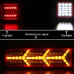 Стоп светлина P.TIP71-OFF ROAD: 46 sm /12V-24V /IP 67 Водоустоичива - Image 3