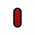 Червени габаритни светлини P.TIP53ROSU-OFF ROAD: 6"/ 12V-24V/ IP 67 Водоустойчив