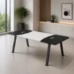 Маса за конференции MinimalEdge, метални крака - размери 20001000750 - Image 3