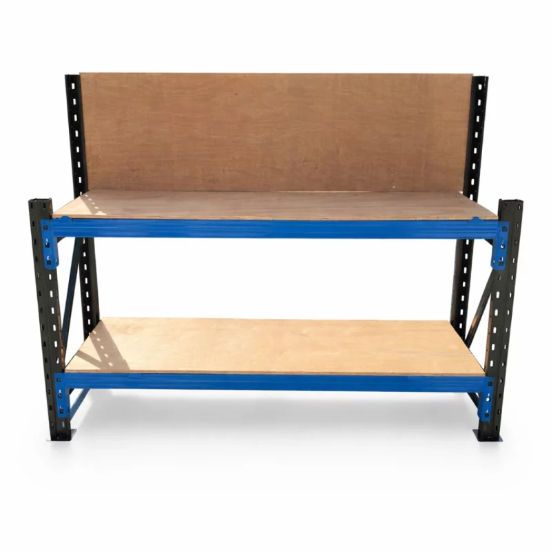 masa-de-lucru-industriala-cu-panou-din-placaj-l2000-x-d600-x-h10001500mm-1000kgnivel-gray-blue-5666__w800_h800_c Индустриална работна маса с панел от шперплат L2000 x D600 x H1000/1500 мм – 1000 кг/ниво, СИВО И СИНЬО - Image 1