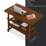 Регулируема маса за лаптоп 80x40x(69-90) см – Орех - Image 4