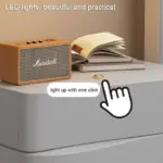 Интелигентно нощно шкафче с LED осветление и 3 чекмеджета – ТЪМНОСИВО - Image 5