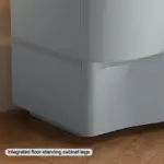 Интелигентно нощно шкафче с LED осветление и 3 чекмеджета – ТЪМНОСИВО - Image 4