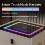 Интелигентно нощно шкафче с безжично зареждане и LED осветление – цвят: бял, 3 чекмеджета за съхранение, Bluetooth високоговорител - Image 3