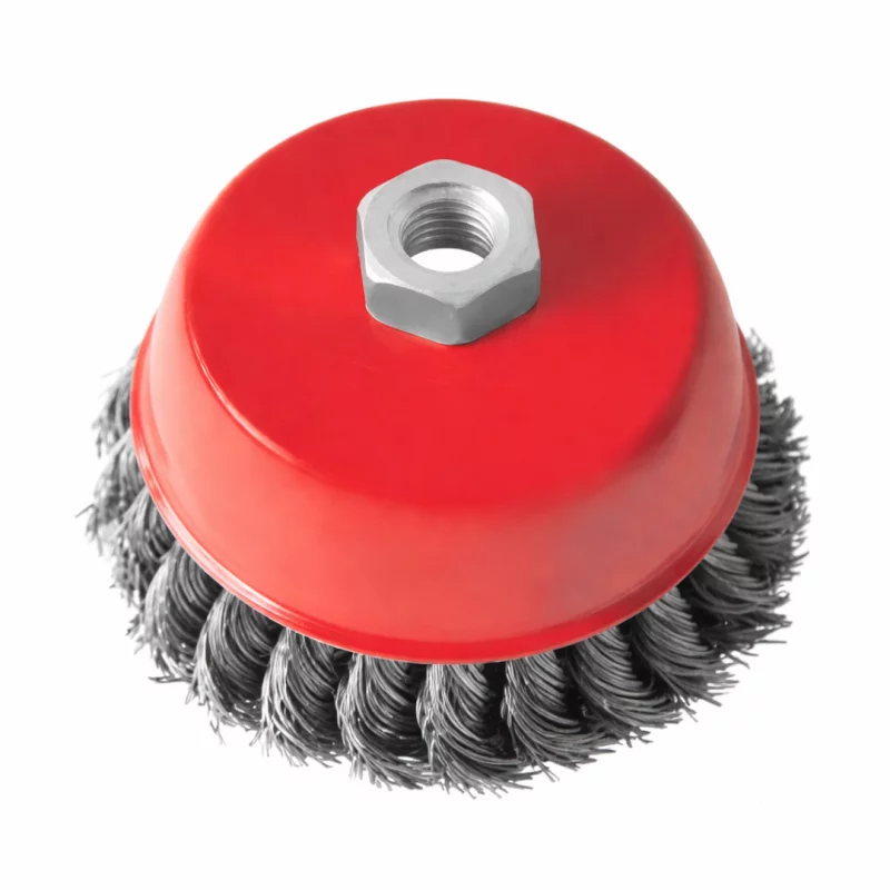 perie-cupa-din-sarma-cu-fir-rasucit-100mm-pentru-curatare-si-slefuire-metalica-2332__w800_h800_c Четка с усукан провод, 100 мм - за почистване и шлифоване на метали - Image 1