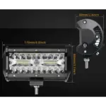 LED проектор P.TIP 25-OFF ROAD: 7"/120W /12V-24V/10 000 LM/ IP 68 Водоустойчив - Image 4