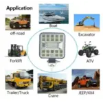 LED проектор P.TIP 32-OFF ROAD: 4"/87W /12V-24V/IP 67 Водоустойчив - Image 4