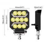 LED проектор P.TIP 39-OFF ROAD: 4"/28W /12V-24V/3000 LM/ IP 67 Водоустойчив - Image 4