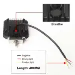 LED проектор P.TIP 39-OFF ROAD: 4"/28W /12V-24V/3000 LM/ IP 67 Водоустойчив - Image 5
