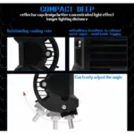 LED проектор P.TIP 9-OFF ROAD: 4"/72W /12V-24V/7,200 LM/ IP 68 Водоустойчив - Image 9