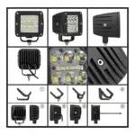 LED proektor OFF ROAD P.TIP88 3 incha 48 W - Image 2