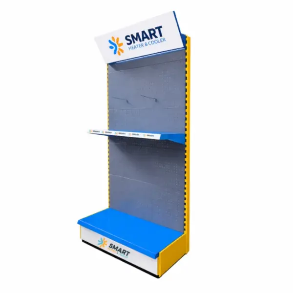 Метален рафт за излагане в магазини, размери: L1000×W450×H2000 мм