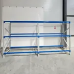Професионален стелаж за съхранение на гуми L3900xL600xH2000, 1200 кг.