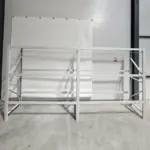 Професионален бял стелаж за съхранение на гумиL3900x600xH2000, 1200 кг.