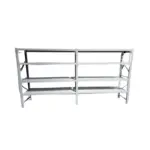 Бял професионален рафт за съхранение  L3900x600xH2000, 1600 кг.