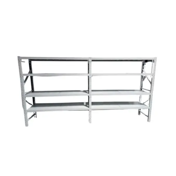 Бял професионален рафт за съхранение  L3900x600xH2000, 1600 кг.