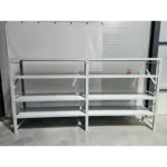 Бял професионален рафт за съхранение  L3900x600xH2000, 1600 кг. - Image 5